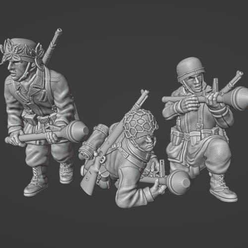 28mm German Fallschirmjager Panzerfaust team 2