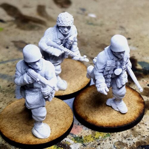 28mm German Fallschirmjager mixed weapons Team 1