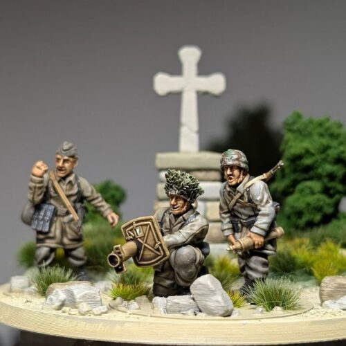 WW2 28mm Fallschirmjager “Getroffen!” No base included