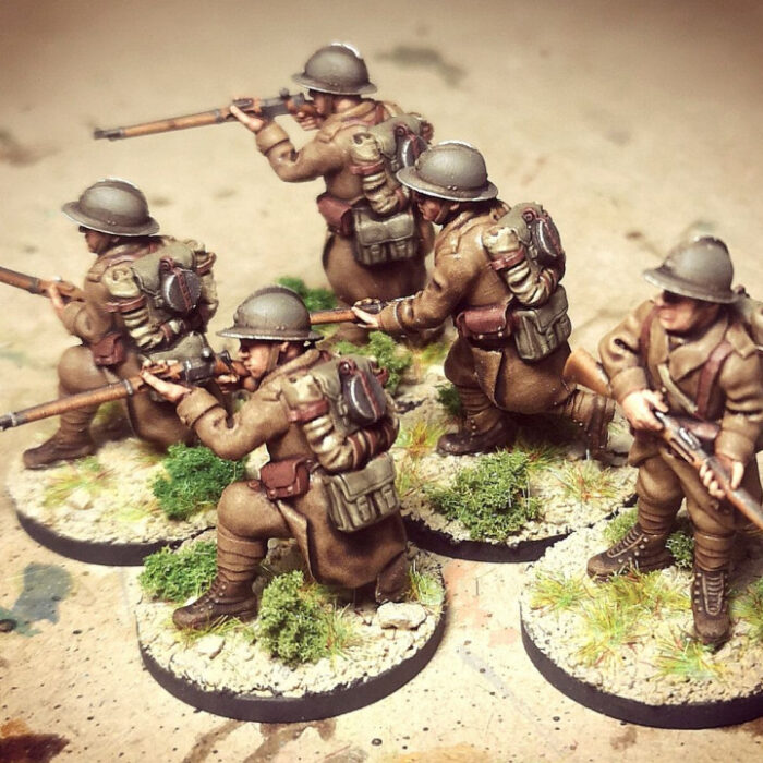 WW2 28mm WW2 french reserve infantry combat group 1
