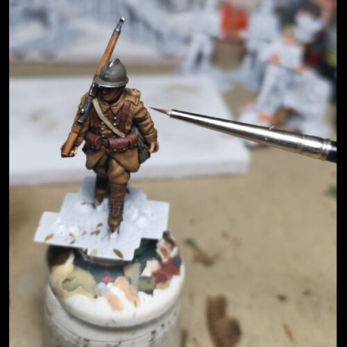 1940 french infantry and PDF painting tutorial – FREE miniature