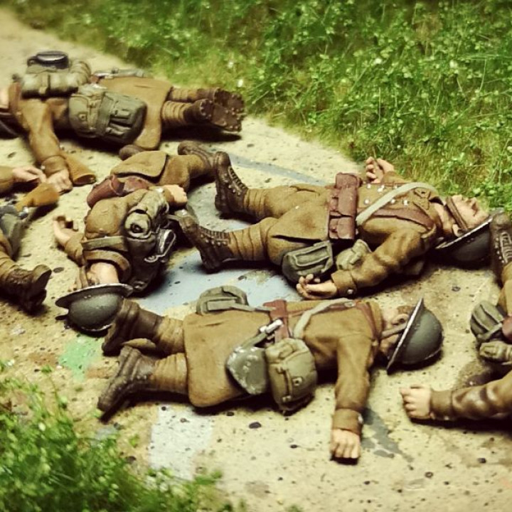 28mm french casualties and dead soldiers